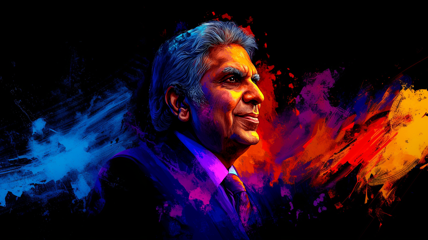 Ratan Tata: A Visionary Leader’s Legacy - Invite Success and Gratitude ( XXL Canvas Sizes )